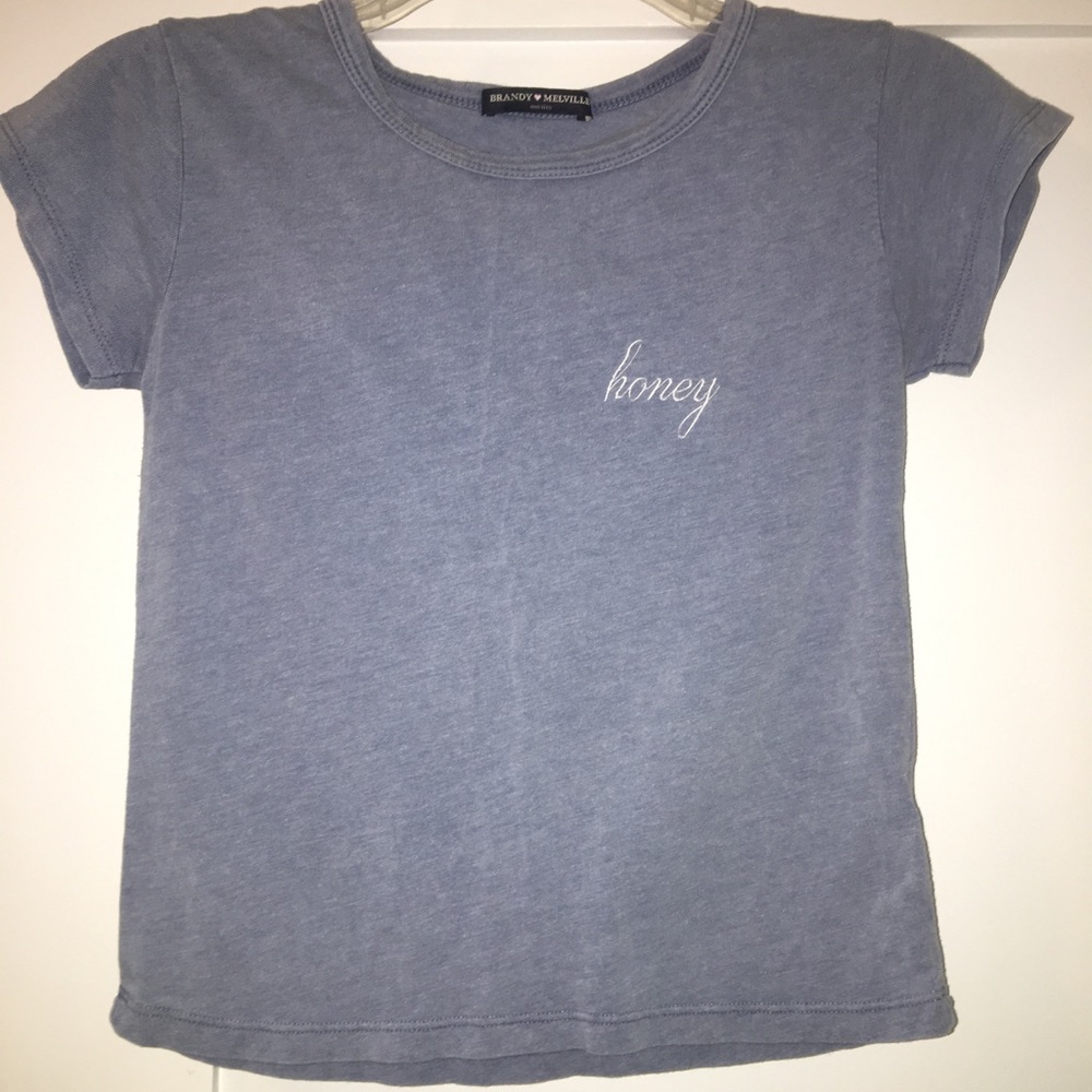 Blue “honey” Brandy Melville Tshirt